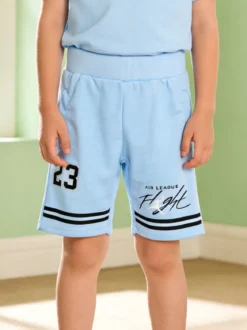 Urchin Bermuda sportivi da ragazzo - azzurro
