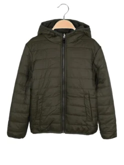 Urchin Giubbotto da bambino reversibile con cappuccio - militare