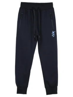 Urchin Pantaloni tuta da bambino con coulisse e polsini - blu scuro