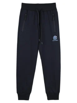 Urchin Pantaloni tuta da ragazzo con coulisse e polsini - blu scuro