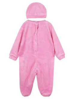 Urchin Tutina da neonata in ciniglia con accessori coordinati - fuxia