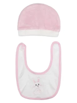 Urchin Tutina da neonata in ciniglia con accessori coordinati - rosa