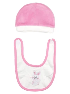 Urchin Tutina da neonata in ciniglia con accessori coordinati - fuxia