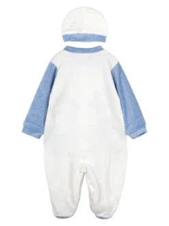 Urchin Tutina in ciniglia da neonato con accessori - blu