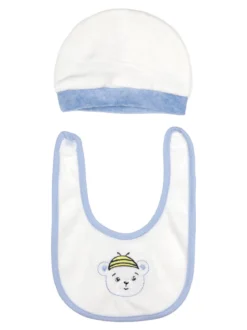 Urchin Tutina in ciniglia da neonato con accessori - blu