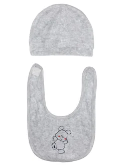 Urchin Tutina in ciniglia da neonato con accessori - grigio