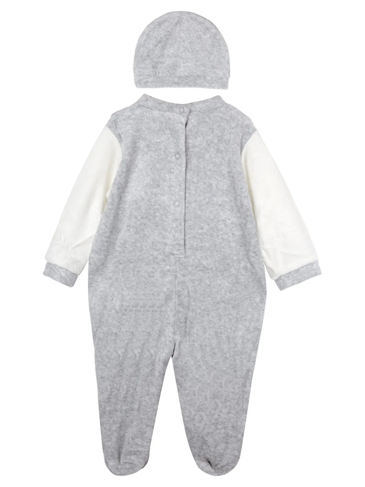 Urchin Tutina in ciniglia da neonato con accessori - grigio