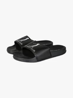 U.S. Golf Club Ciabatte da uomo in gomma con fascia larga - nero