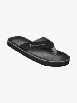 U.S. Golf Club Infradito da uomo con fascette larghe in tessuto - nero