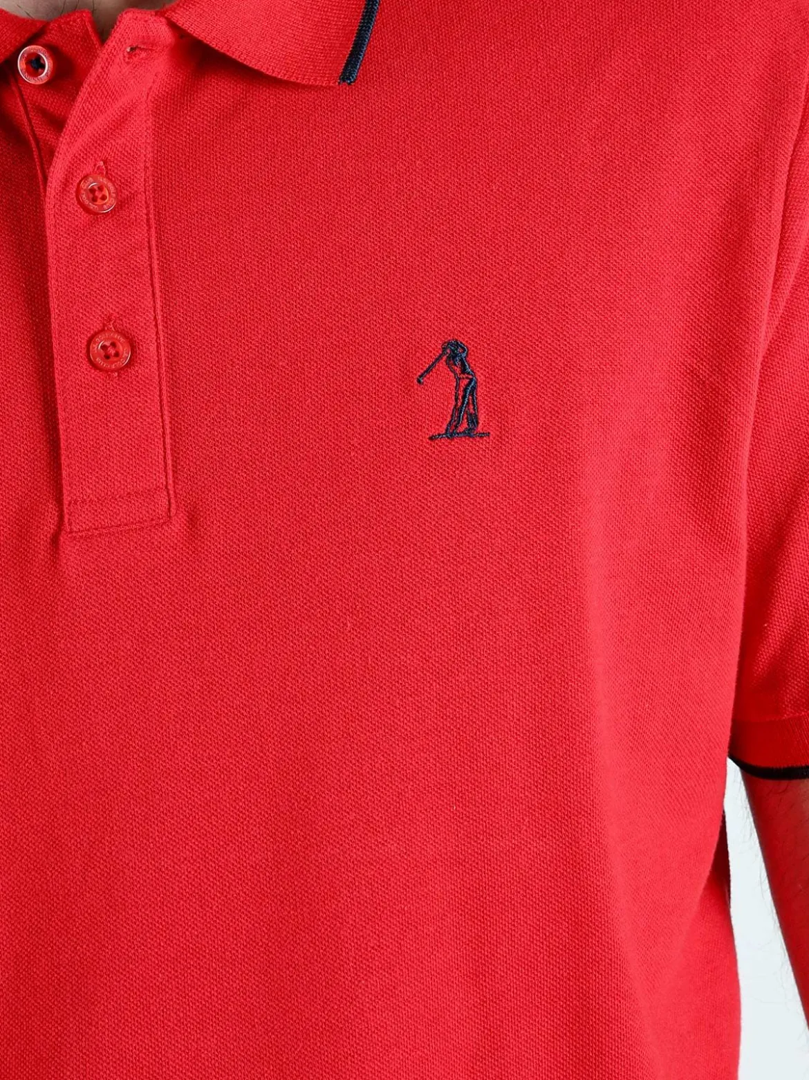 U.S. Golf Club Polo da uomo in cotone a maniche corte