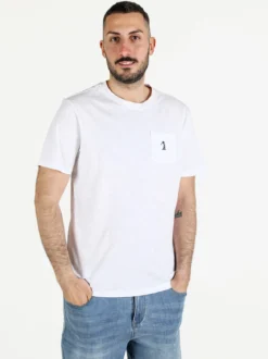 U.S. Golf Club T-shirt uomo in cotone con taschino