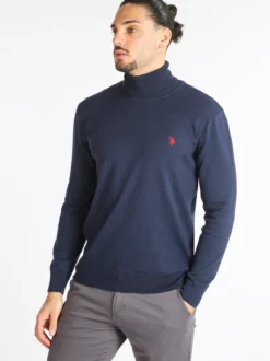 U.S. Polo Assn. Pullover dolcevita da uomo misto cashmere