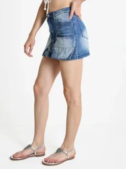 Vale Denim Gonna in jeans con tasconi