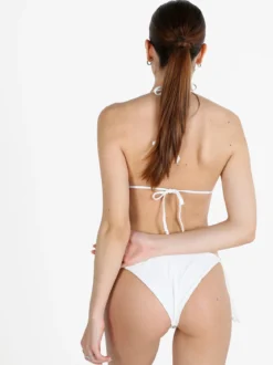 Valeria Bikini da donna a triangolo con perle e slip