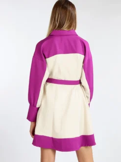 Vanita Abito donna bicolor con cintura