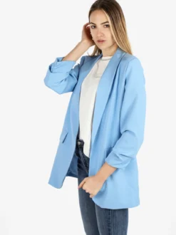 Vanita Blazer donna aperto con maniche arricciate