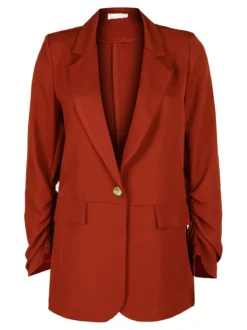 Vanita Blazer donna con maniche arricciate