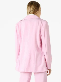 Vanita Blazer donna oversize con bottone - rosa