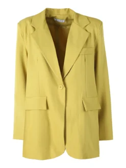 Vanita Blazer donna oversize con bottone - senape