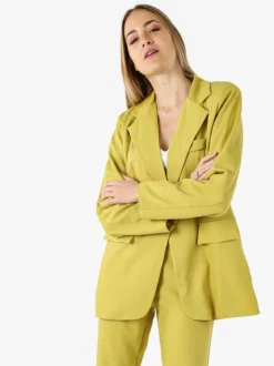 Vanita Blazer donna oversize con bottone - senape