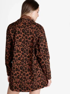 Vanita Giacca camicia lunga da donna maculata