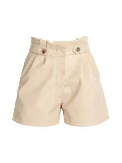 Vanita Shorts da donna in ecopelle