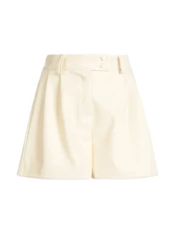 Vanita Shorts da donna in ecopelle
