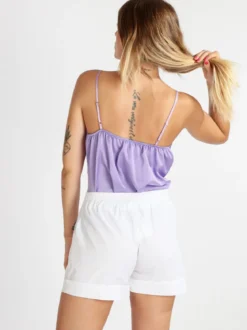Vanita Top donna effetto raso