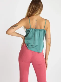 Vanita Top donna effetto raso