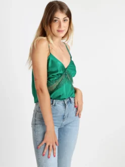 Vanita Top donna effetto raso