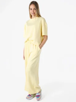 Vanita T-shirt donna oversize in felpa - giallo