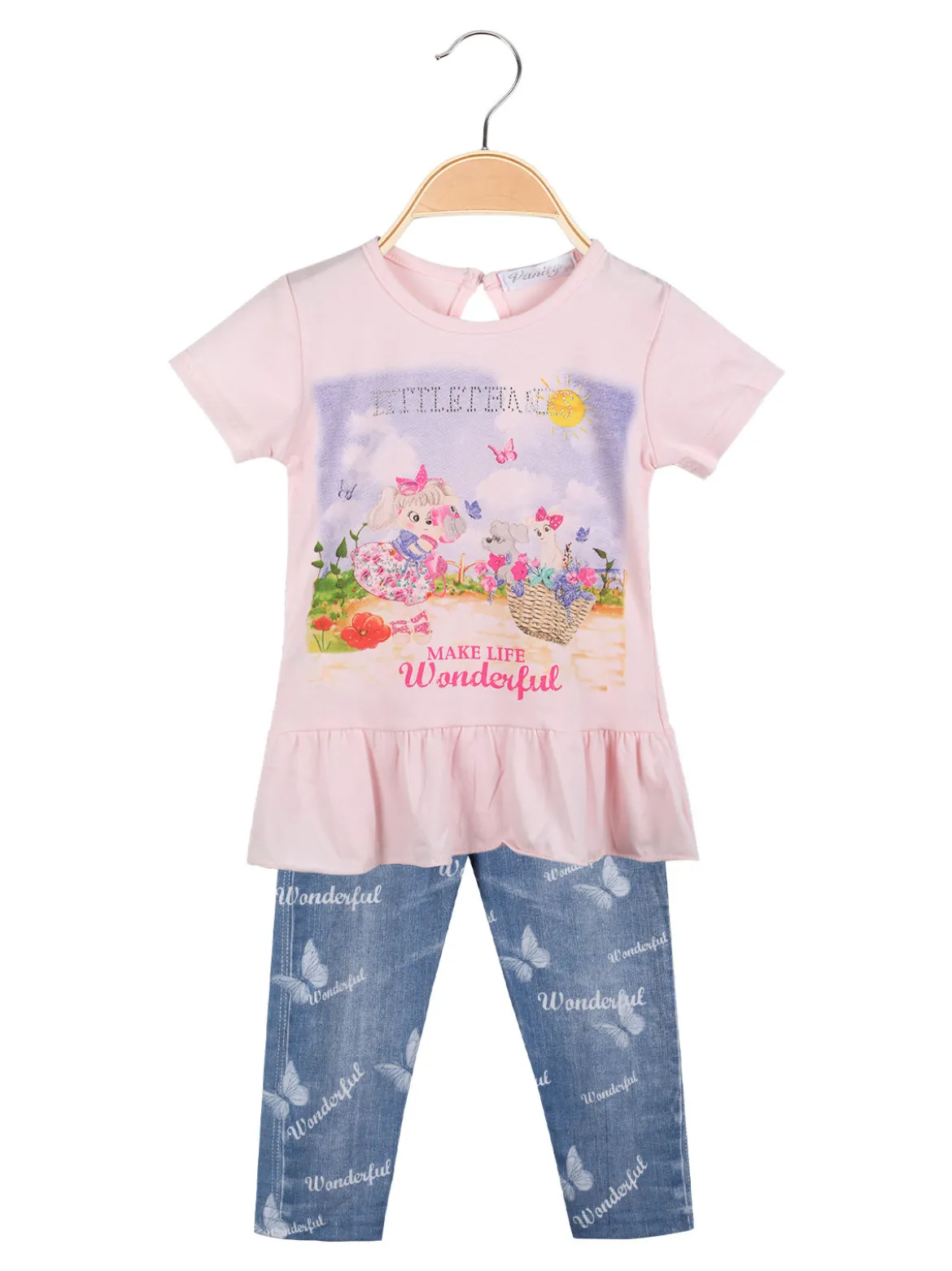 Vanity Girl'S Completo 2 pezzi da neonata con t-shirt e leggings