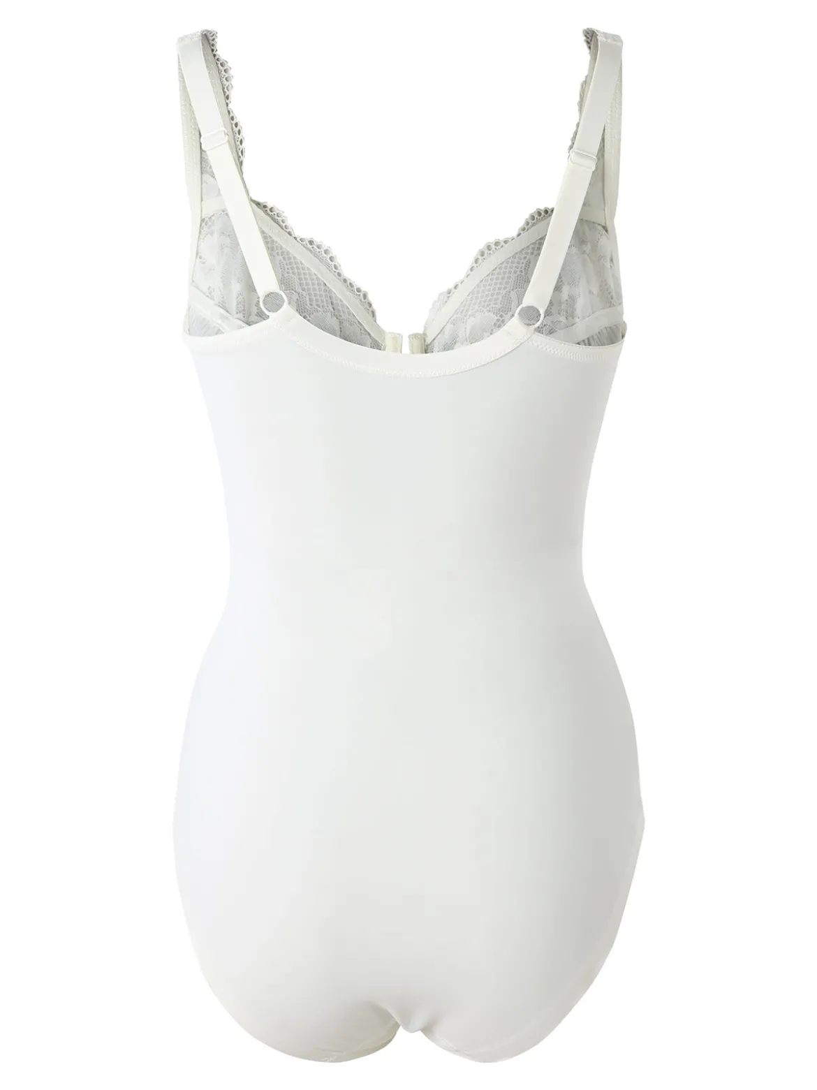 Verde Veronica AR42 Body donna con pizzo coppa C con ferretto - panna