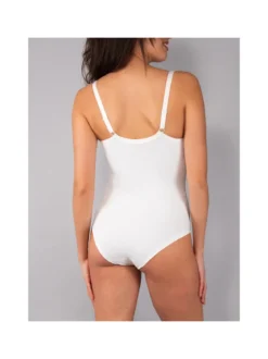 Verde Veronica AR42 Body donna con pizzo coppa C con ferretto - panna