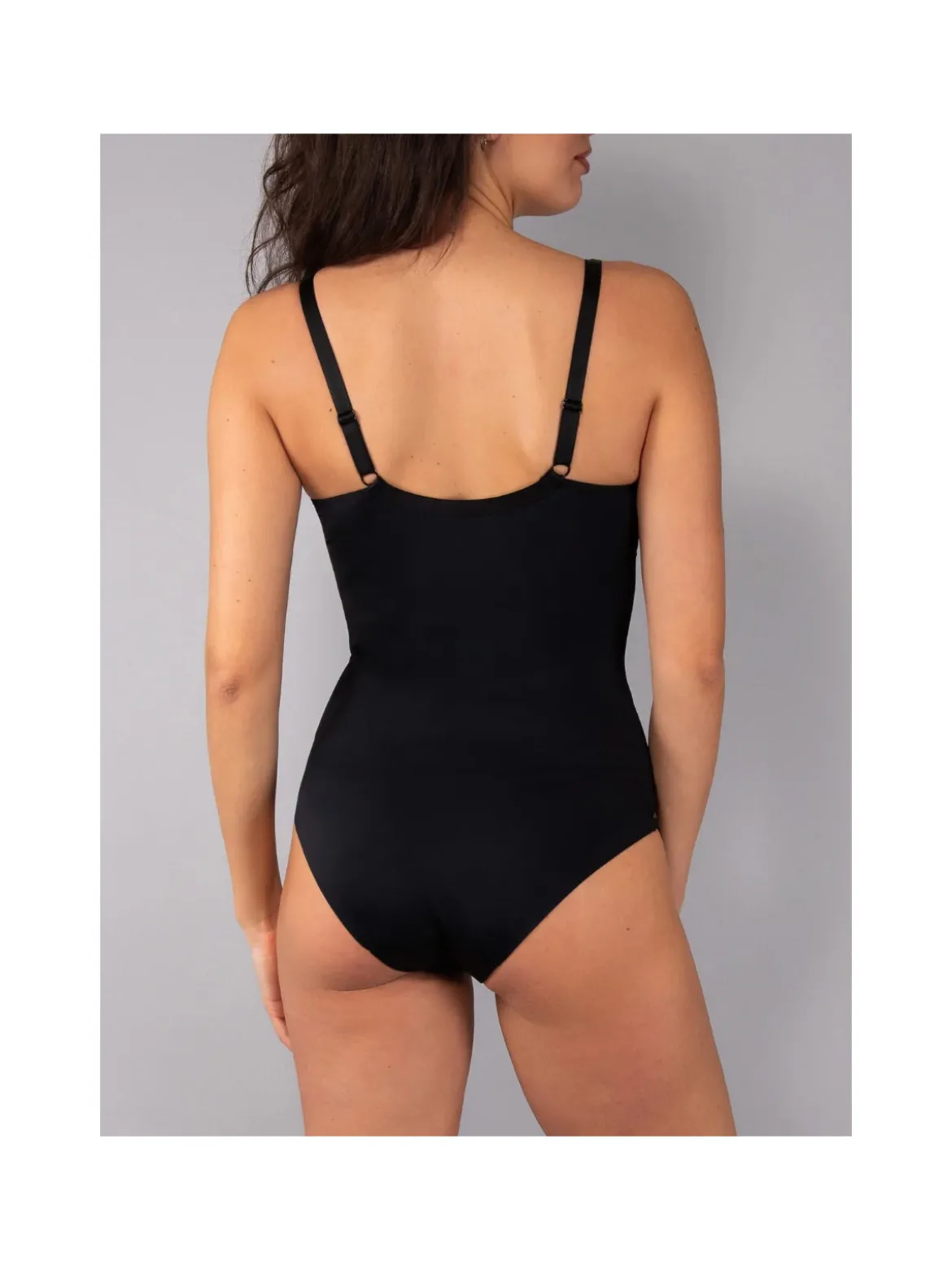 Verde Veronica AR42 Body donna con pizzo coppa D con ferretto - nero