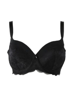 Verde Veronica AR14 Reggiseno imbottito preformato con ferretto coppa C - nero