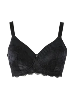 Verde Veronica AR16 Reggiseno imbottito preformato senza ferretto coppa D - nero