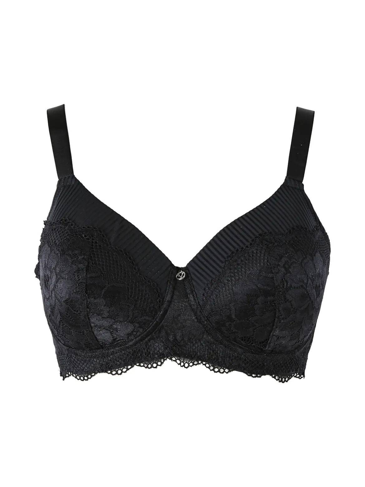 Verde Veronica AR16 Reggiseno imbottito preformato senza ferretto coppa D - nero