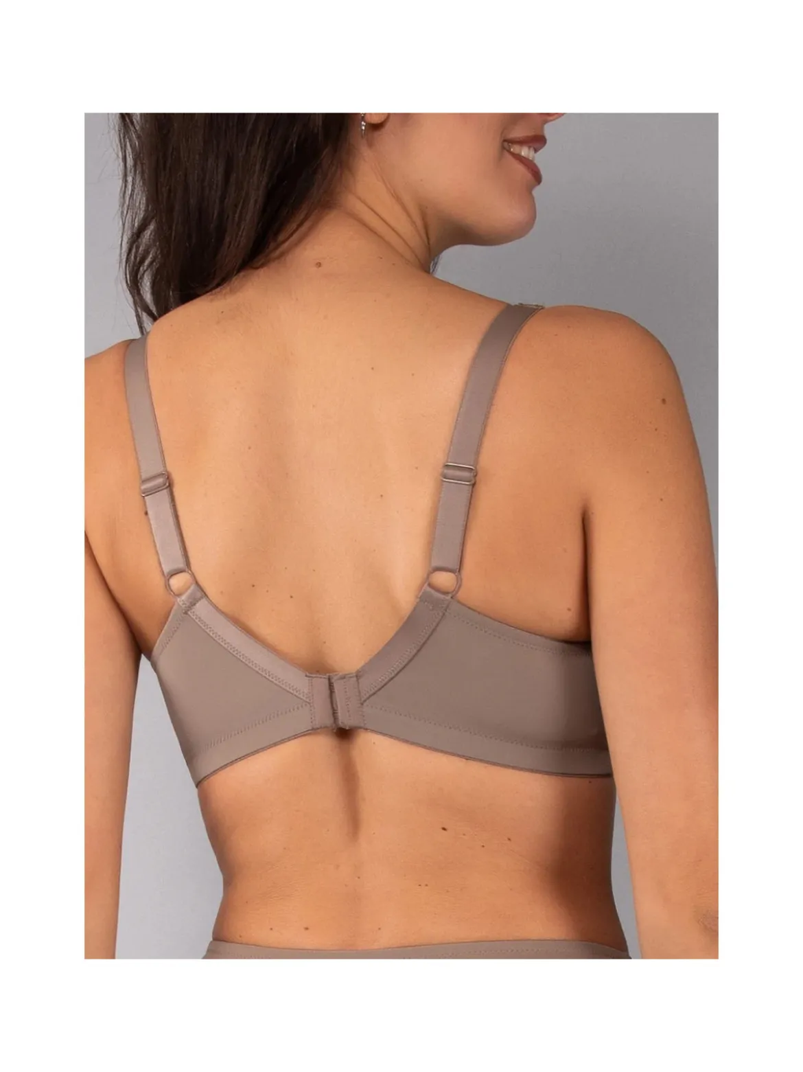 Verde Veronica AR10 Reggiseno preformato con pizzo senza ferretto coppa C - fango