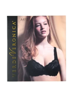 Verde Veronica AR12 Reggiseno sfoderato con ferretto coppa D - nero