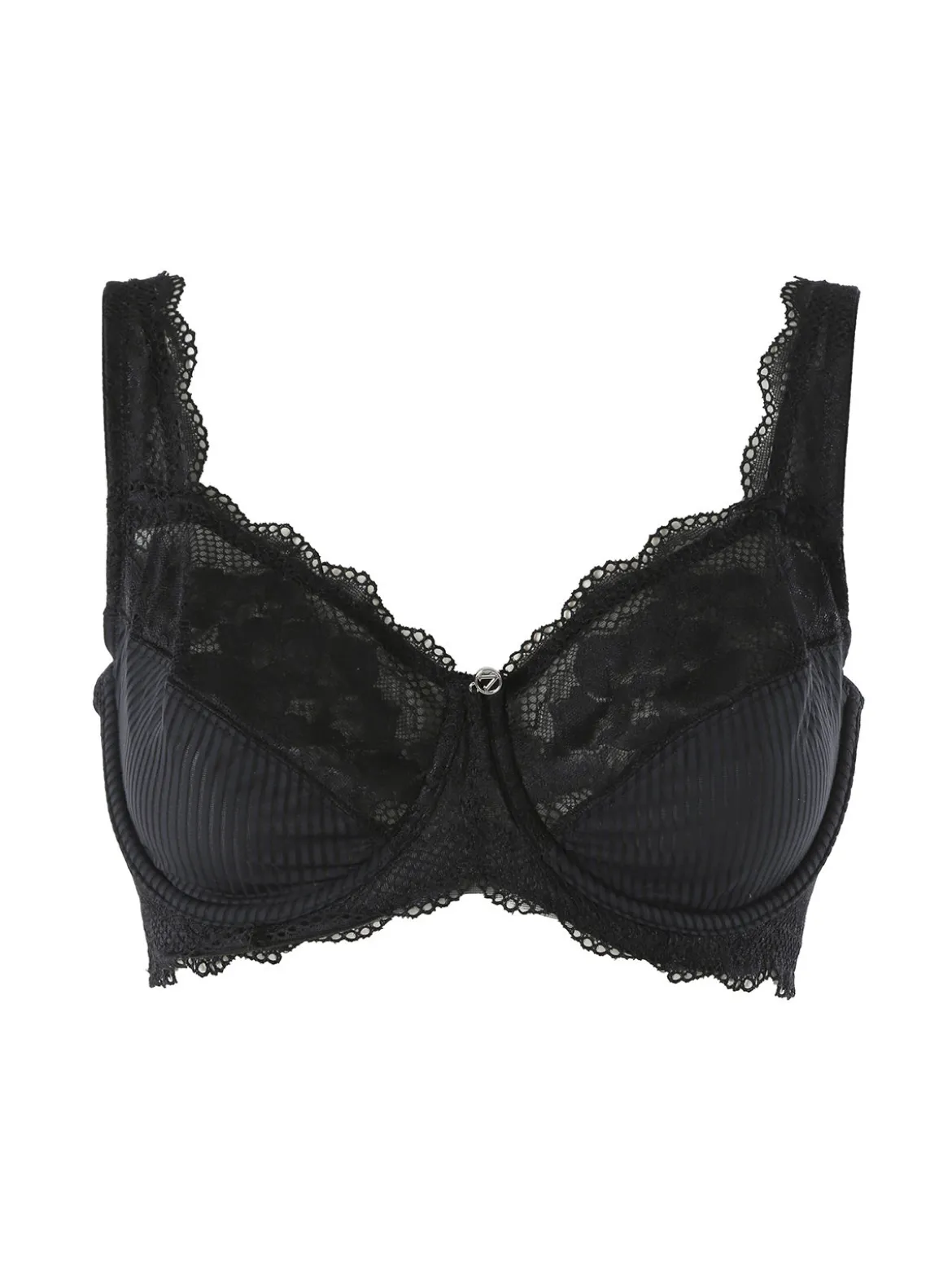 Verde Veronica AR12 Reggiseno sfoderato con ferretto coppa D - nero