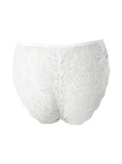 Verde Veronica AR35 Slip alto da donna con pizzo - panna
