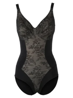 Verde Veronica DR40C Body francese donna senza ferretto coppa C - nero