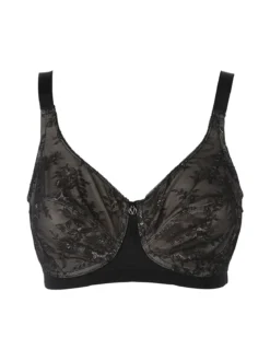 Verde Veronica DR10C Reggiseno donna francese senza ferretto coppa C - nero