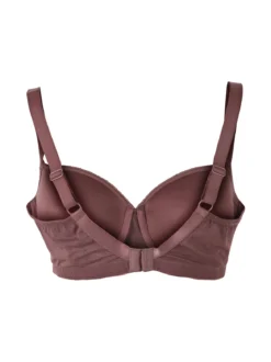 Verde Veronica DR14C Reggiseno donna imbottito con ferretto e coppa C preformata - bordeaux