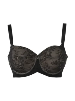 Verde Veronica DR14C Reggiseno donna imbottito con ferretto e coppa C preformata - nero