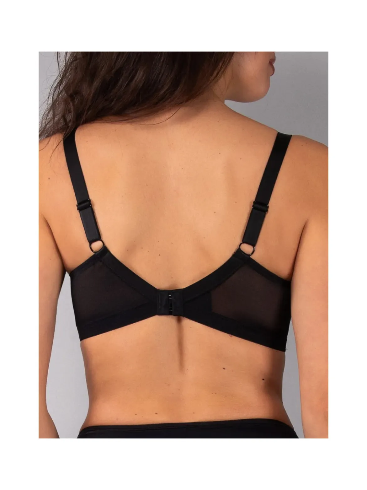 Verde Veronica DR14C Reggiseno donna imbottito con ferretto e coppa C preformata - nero