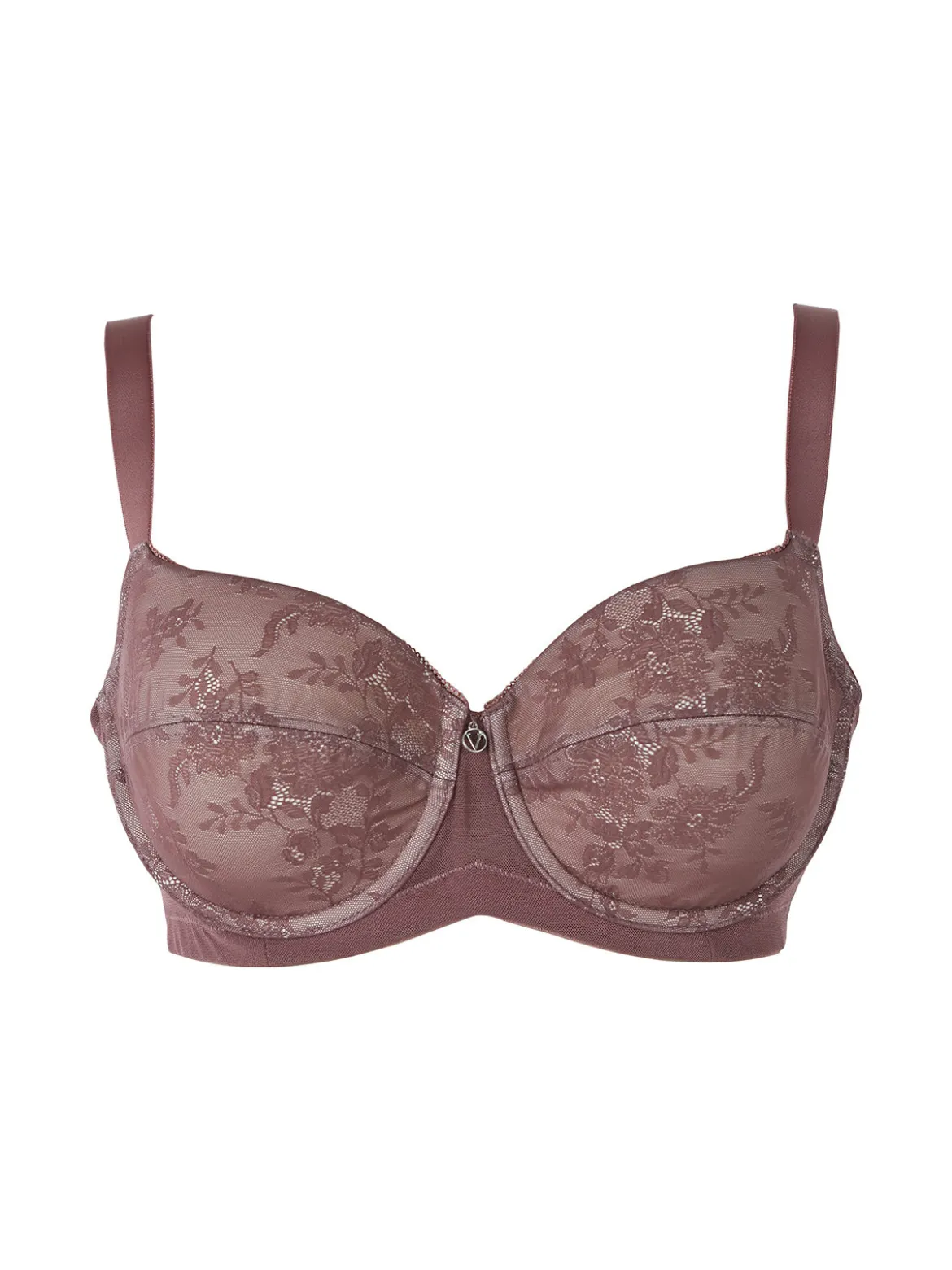 Verde Veronica DR16C Reggiseno donna imbottito senza ferretto COPPA C - bordeaux