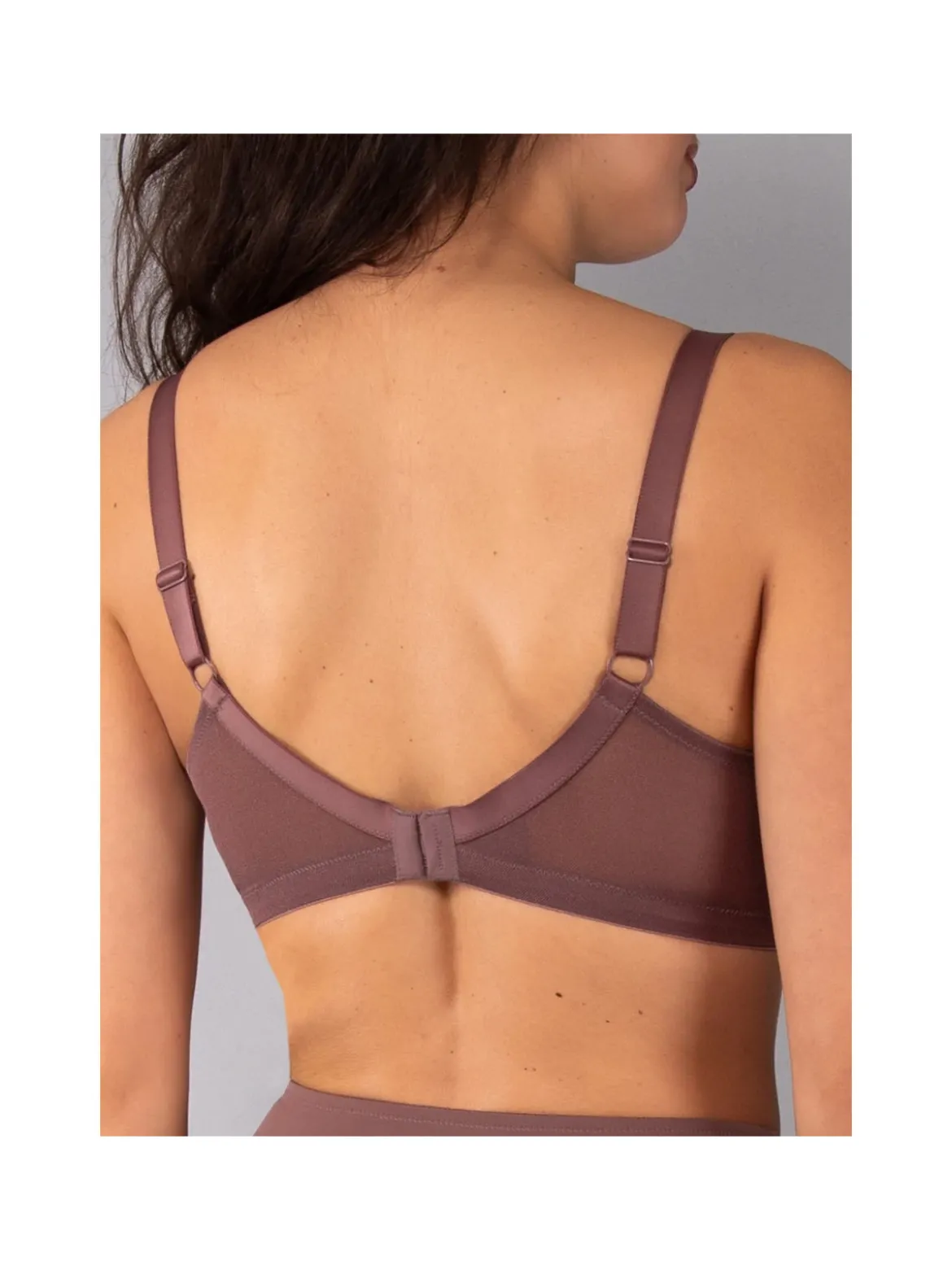 Verde Veronica DR16C Reggiseno donna imbottito senza ferretto COPPA C - bordeaux