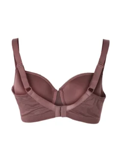 Verde Veronica DR16C Reggiseno donna imbottito senza ferretto COPPA C - bordeaux